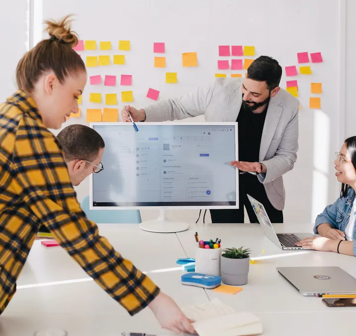 People meeting and project planning